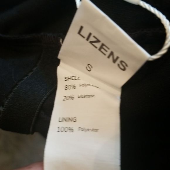 Lizens One Piece Black Monkini Swimsuit New With Tags  Size Small - Picture 10 of 11